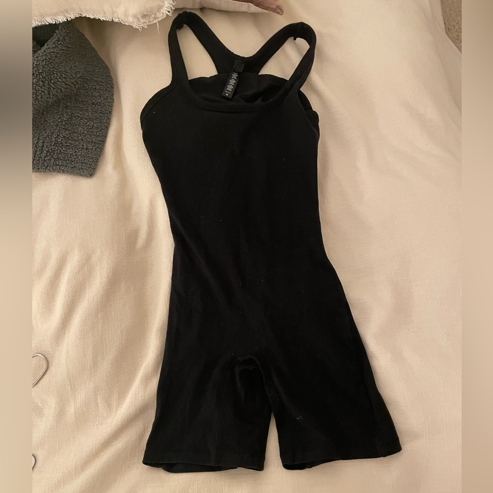 Skims black romper